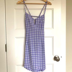NWT Paloma Wool Shiatsu Plaid Dress in Lilac
